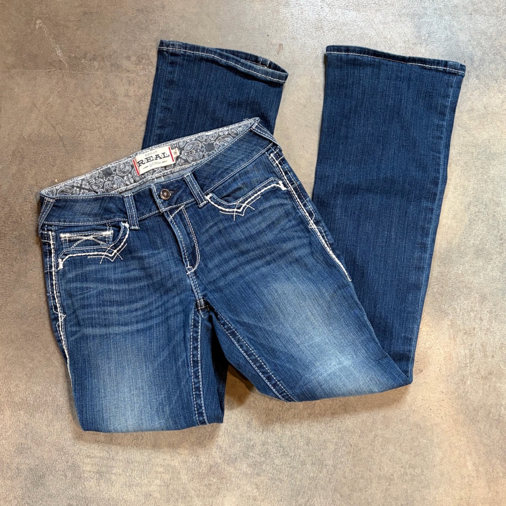 Ariat R.E.A.L Mid Rise Boot Entwined Jean